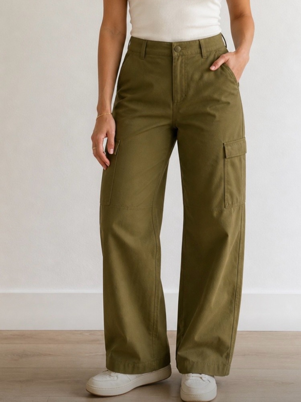 Women’s Cargo Pants - Olive Green